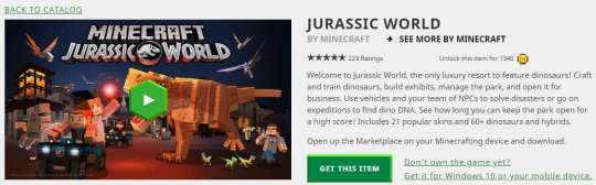 《我的世界》推出《侏罗纪世界》DLC 养恐龙开公园