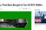 英伟达官方道歉：机器人买空了RTX 3080