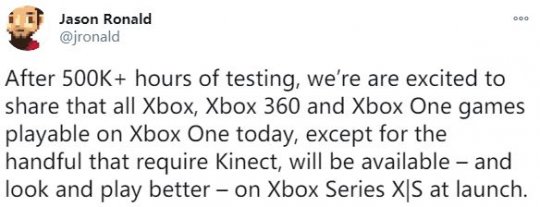 微软XSX S主机兼容过去三世代主机全部游戏