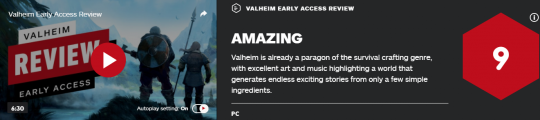 《Valheim：英灵神殿》IGN 9分：生存创造类游戏的典范
