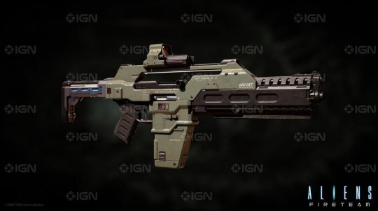 《异形：火力小队》武器概念图 经典脉冲步枪