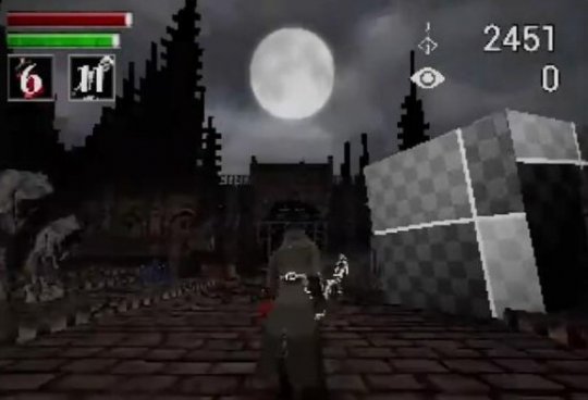高玩自制PS1版《血源诅咒》演示 还原游戏界面和人物动作