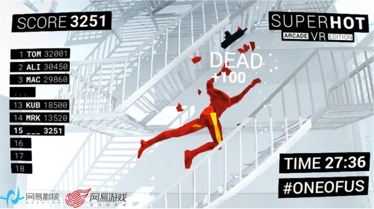 排行系统让热爱《SUPERHOT》的你们可以相聚一堂，分享通关的喜悦