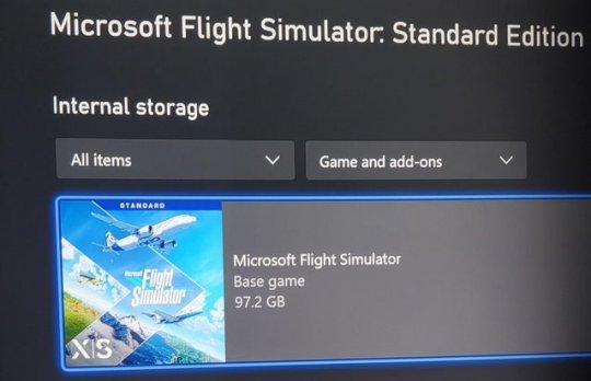《微软飞行模拟》XSX/S版容量曝光 7月27日上线