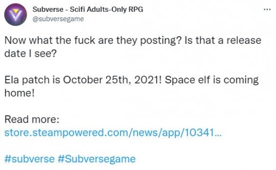 《Subverse》新大型更新10月25日上线 大量内容将至