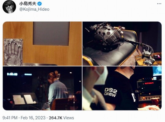 小岛秀夫确认《死亡搁浅2》录音工作已经开始