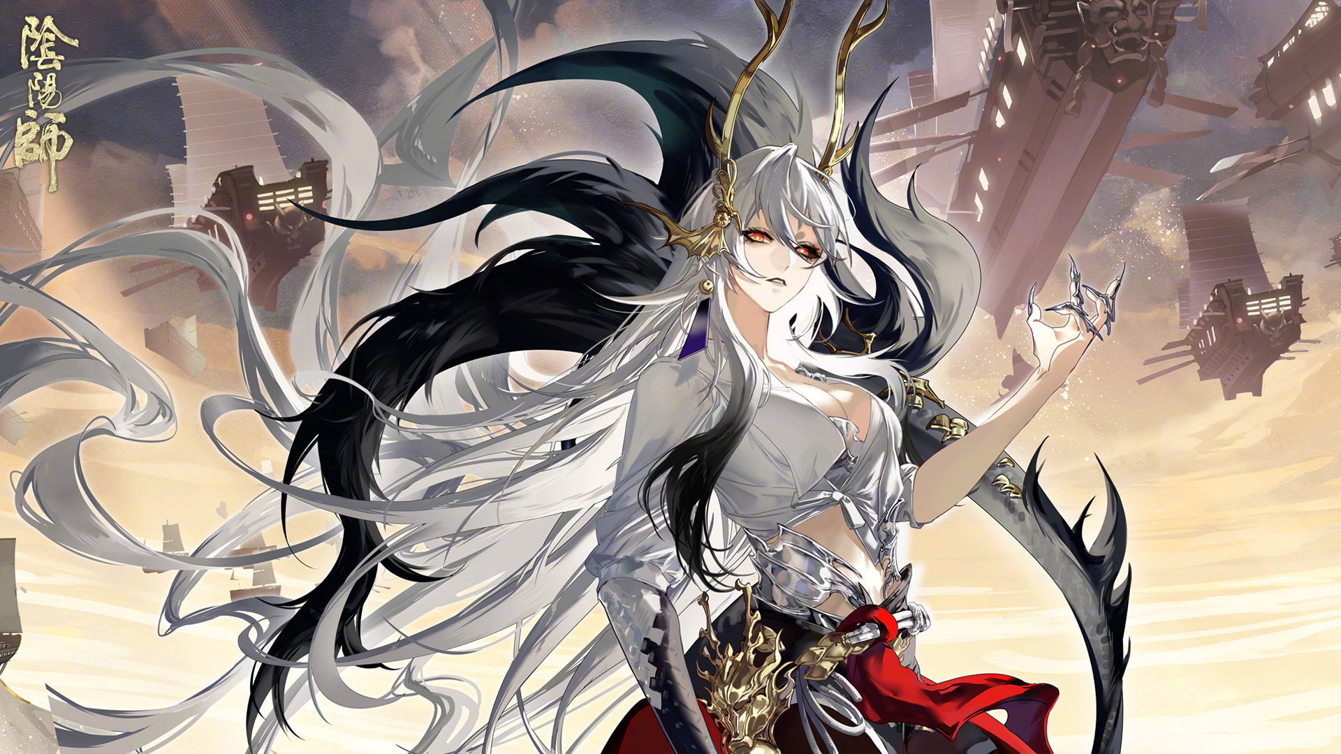 《阴阳师》龙吟铃鹿御前动态绘卷放映中，倩影现世降临点亮水立方！_手游资讯-叶子猪手游站